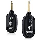 INGPARTNER A8 Wireless Guitar System UHF 2 Modes, Rechargeable Li-Battery, 100ft Range, Plug & Play for Guitar, Bass, Violin, Keyboard - Black