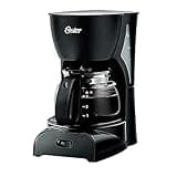 Oster BVSTDC05-053 5-Cup Coffee Maker 220 Volts, Not for USA (European Cord), Black