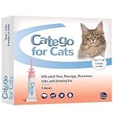 Catego for Cats Flea and Tick Treatment & Prevention (over 1.5 lbs) 3-month supply