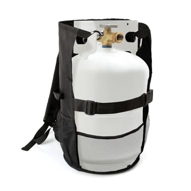 Hagsfire Propane Tank Backpack Carrier for 5LB or 10LB Cylinder and Weed Torch, Waist Strap with Buckle, Keep Tack Secured and Relieve Your Back Pressure