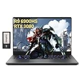 asus ROG Zephyrus G15 15.6'' 240Hz QHD Gaming Laptop, AMD Ryzen 9 6900HS, GeForce RTX 3080 8GB GDDR6, 40GB DDR5 RAM, 1TB PCIe SSD, Backlit Keyboard, HD Webcam, Win 11 Pro, Gray, 32GB USB Card