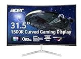 Acer Nitro 31.5" FHD 1920 x 1080 1500R Curved PC Gaming Monitor | AMD FreeSync™ Premium | Up to 165Hz Refresh | 1ms VRB | VESA Mountable | 1 x Display Port 1.2 & 2 x HDMI 1.4 | EDA320Q PBIIPX