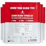 Eldoncard Blood Typing Kit, 5 Test Pack, Know Your Blood Type, Accurate Instant Home Testing, Determine A, O, B, Rhs-D Negative & Positive Groups