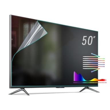 BU TV Screen Protectors 50 Inch Anti-Glare TV Film,Blue Light Anti Scratch Film,50 Inch TV Anti Glare Screen Protector Matte Film
