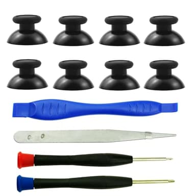 CTHTBZ 8PCS Black Replacement 3D Thumbsticks Joystick, With Screwdriver Analog Thumb Sticks for Nintendo Switch Pro Controller