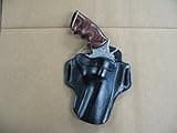 Colt Python Revolver 4" Barrel Leather 2 Slot Pancake Belt Holster Black CCW RH