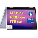 DELL Inspiron 14 7440 2-in-1 Laptop 14" FHD+ Anti-Glare Touchscreen Intel 10-core Core 7 150U Processor 16GB RAM 1TB SSD Backlit FHD Camera ExpressCharge MaxxAudio Pro Win11 Blue
