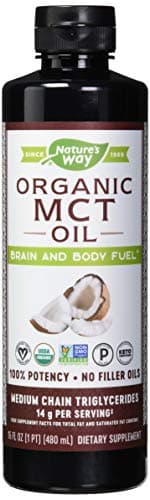 Nature's Way Nature's Way Organic Mct Oil from Coconut, Non-GMO, Gluten-Free, 14 G Mcts Per Serving, 16 Ounce (Pack of 1)