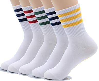 MK SOCKS 5 PCS Sets Men's & Women's Cotton Socks - Soft, Breathable, & Durable for Everyday Wear