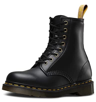 Dr. Martens Unisex Vegan 1460 8 Eye Boot, Black Felix Rub Off, 11 Women/10 Men