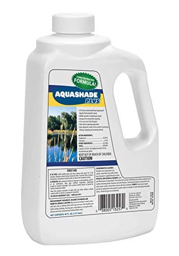 Aquashade Plus Pond Dye - 50 oz Ultra-Concentrated EPA-Approved Blue Colorant for Algae and Weed Suppression - Safe for Fish, Livestock and Wildlife - Eco-Friendly, Long-Lasting Water Clarity Enhancer