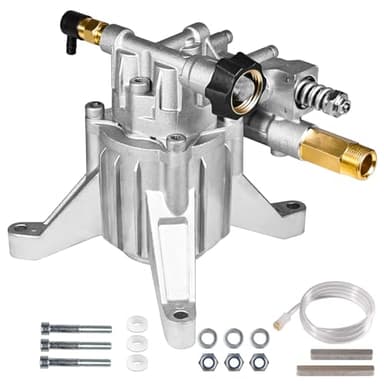 YAMATIC 7/8" Shaft Vertical Pressure Washer Pump Rear Inlet/Outlet 3000 PSI @ 2.5 GPM Replacement Pump for Power Washers, Compatible with 308653045, 308653052, 308653078, GCV190 and more