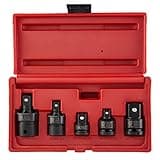 SUNEX TOOLS 3305 5 Pc. 3/8" & 1/2" Dr. Adapter and Universal Joint Impact Set