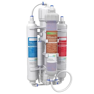 Aquatic Life RO Buddie 4-Stage Reverse Osmosis Deionization Water Filter System RO/DI Filtration Units for Aquarium, 50 GPD