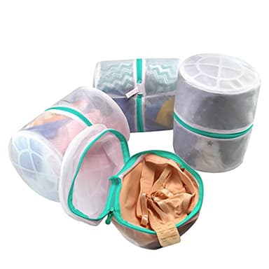 GOGOODA Mesh Laundry Bags for Delicates Durable Protective Wash Bags Travel Storage Bags for Intimates Lingerie, 4PCS (6.5 * 8in)