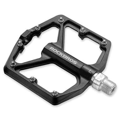 ROCKBROS Mountain Bike/MTB Pedals Bicycle Flat Pedals Aluminum 9/16" Sealed Bearing Lightweight Platform for Road Mountain BMX MTB Bike