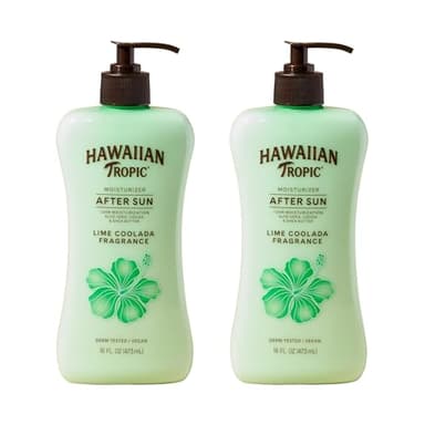 Hawaiian Tropic Lime Coolada After Sun Lotion | After Sun Care, Skin Care, Daily Moisturizing Lotion with Aloe, Cocoa Butter & Shea Butter, 16 Fl Oz each Twin Pack