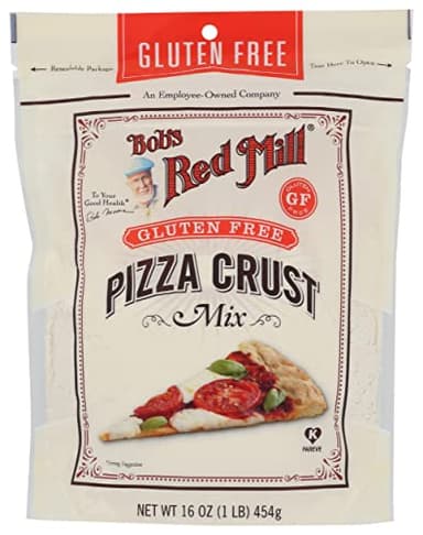 Bob's Red Mill Gluten Free Pizza Crust Mix, 16oz (Pack of 1)- Makes two 12" crusts per package, Kosher