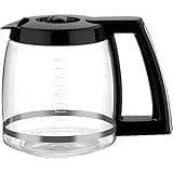 12-Cup Glass Carafe Replacement for Cuisinart Coffee Maker Models DCC-1200, DCC-1100BK, DCC-2650, CHW-12, CHW-12P1, DGB-550BK, DGB-550BK1, DGB-625BC, DGB-700BC, and SS-12 | Part# DCC-1200PRC