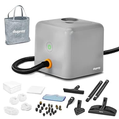 Dupray Neat Plus Steam Cleaner, Multipurpose Steamer for Floors, Grout & Upholstery, Chemical-Free Cleaning, Fast Heat-Up, 40-Piece Accessory Kit