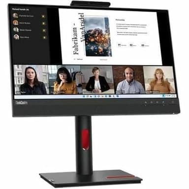 Lenovo ThinkVision TIO22Gen5 22" Class Webcam Full HD LED Monitor - 16:9 - Black