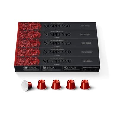 Nespresso Capsules Original Line, Ispirazione Napoli, Dark Roast Coffee Pods, 50-Count Espresso Coffee Pods,