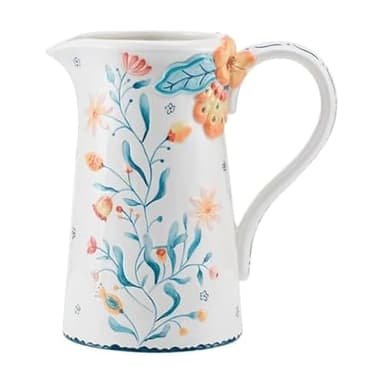 Fitz and Floyd Gracie Pitcher Decorative Vase, 2.75 Quarts