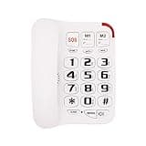 Big Button Phone for Seniors - Extra Large Home Landline Phones for Elderly Low Vision, Amplified Phone for Hard of Hearing Single Line Telephone House Phone Desk Wall Phone