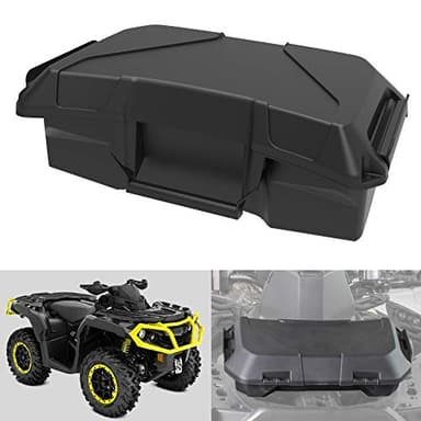 SAUTVS Storage Cargo Box for Can Am Outlander, 2 GAL Front Rear Bin Back Seat Rack Box for Can-Am Outlander L MAX 6X6 Accessories (Replace# 708200408), Quick Installation