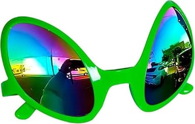 Yilistore Novelty Alien Glasses for Adult Halloween Party Accessories, Alien Costume Accessories Eyeglasses,St. Patrick's Day Eyewear Outfit