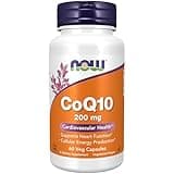 NOW Foods Supplements, CoQ10 (Coenzyme Q10) 200 mg, Cardiovascular Health*, 60 Veg Capsules