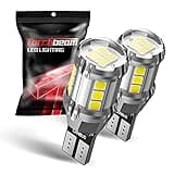 Torchbeam 921 LED Reverse Light Bulb, 912 LED Bulb 6000K White CAN-BUS 906 904 916 W16W T15 Reverse Light Bulbs, Super Bright 360° with 3030 Chips, Non-polarity, Pack of 2