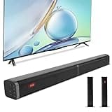 TV Sound Bar Sound Bar for Speaker Smart TV Sound bars 80W Split Soundbars, Surround Sound Powerful Bass, Home Theater Speakers with HDMI-ARC/Optical/AUX Connection 2-in-1 Detachable Soundbar for TV