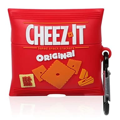Joyleop Cheez Cookie Case for Airpods Pro 2019/Pro 2 Gen 2022, Cute Cartoon Fun Funny 3D Kids Girls Teen Boys Cover, Kawaii Food Stylish Soft Silicone Character Trendy Air pods Cases for Airpod Pro