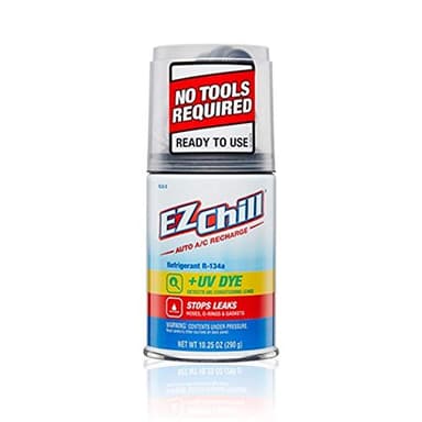 EZ Chill Car R-134a with Leak Sealer and UV Dye for Cars & Trucks & More, Red Dye, 10.25 Oz, RLS-3