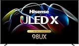 Hisense 98-Inch Class Mini-LED Premium ULED X Series 4K Google Smart TV w/Alexa Compatibility, QLED, 144Hz, Dolby Vision Atmos, HDR10+, (98UX, 2024 Model) (Renewed)