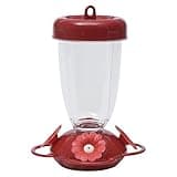 Perky-Pet 135TF “Perky’s Finest” 16 oz Plastic Top Fill Hummingbird Feeder, Red