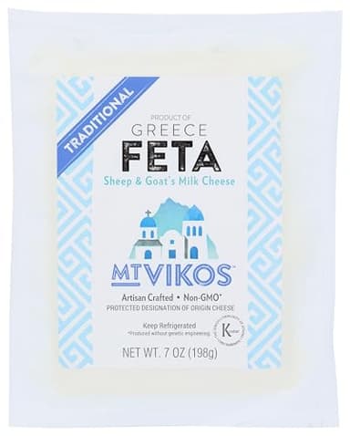 Mt Vikos Sheep and Goat Milk Feta, 7 oz