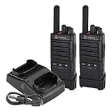 Cobra PX650 - Professional/Business Walkie Talkies - Rechargeable, 300,000 sq. ft/25 Floor Range, Dust Protected and Splashproof (IP54 rating), Two-Way Radio Set (2-Pack)