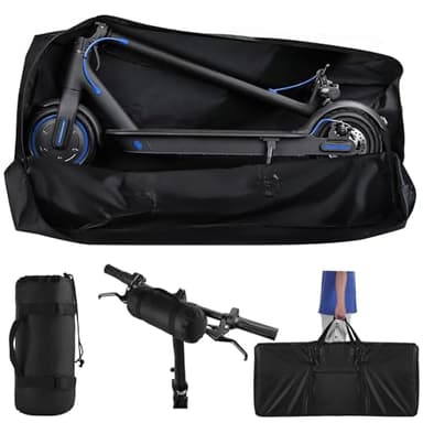 Electric Scooter Bag Storage, Heavy Duty 840D Electric Scooter Carrying Bag with Padded Carry Strap and Double Open Waterproof Zipper, Universal Scooter Accessories for Most Electric Scooter Models