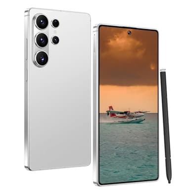 Nawfait 26 Ultra 16+1TB Smartphone -6.99-inch Display, Built-in Pen,Android 15, 7000mAh Battery, 68MP+108MP Dual Camera/Dual SIM/Fingerprint Lock/Face (White)