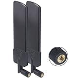 5G Antenna Bendable 600-6000Mhz 12dbi Omni 5G LTE SMA Male WiFi 3G 4G GSM Full Frequency Omni Aerial High gain 5G Antennas Booster Amplifier for Module Router Tp Link Signal Receiver Pack of 2