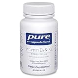 Pure Encapsulations Vitamin D3 & K2 | Bone and Vascular Health Support | 120 Capsules*