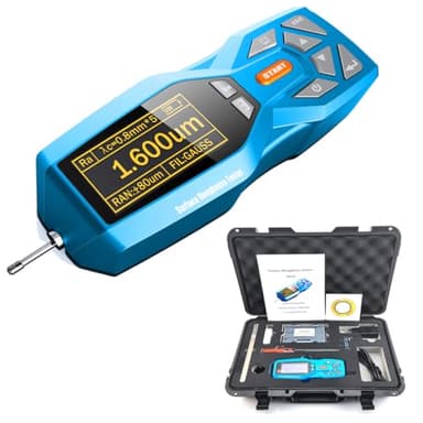 SUNNYSONG 22 Parameters Handheld Digital Surface Roughness Tester Meter kR220- Portable Profilometer with Real-time Clock, Ra Rz Range, and Display for Accurate Surface Measurement