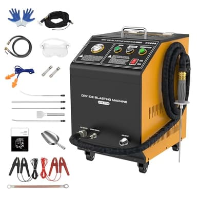 LUTIFIX Dry Ice Blasting Machine, HTS705 Intelligent Control Industrial Dry Ice Blasting Cleaning Machine, Dry Ice Blast Cleaners for Quickly Removing All Kinds of Intractable Dirt