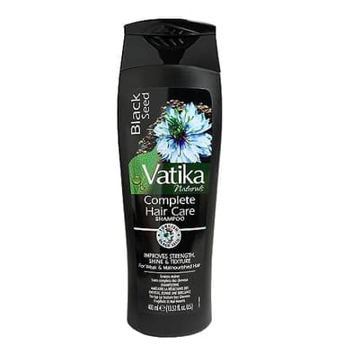 Vatika Naturals Turkish Black Seed Strength & Shine Shampoo - for Weak & Dull Hair - Healthier, Stronger, Shinier, Smoother & Frizz-Free Hair - Sulfate-Free & Paraben-Free - for All Hair Types (400ml)