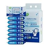 MATERN'ELLA Flushable Wipes, Unscented Adult Wet Wipes with Dandelion & Aloe Vera, Personal Cleansing Toilet Wipes 100% Plant Based Fibers Soft and Septic Sewer Safe 320 Wipes (8 Packs of 40)