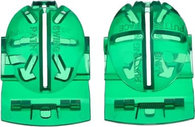Clkin 2 Pack Golf Ball Marker Line Liner Drawing Marking Alignment Putting Tool - Green and Black
