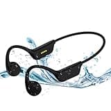 Bone Conduction Swimming Headphones -IPX8 Waterproof Earphones Built-in 32GB MP3 Player & 7-Hour Playtime,Bluetoeth 5.4 Open Ear Headphones with Underwater Earbuds for Swimming Outdoor Sports(Coal)