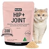 Hip and Joint Supplement for Cats - Glucosamine, Chondroitin, MSM for Joint Hip Care, Arthritis Pain Relief, Mobility Support, Cartilage Health, Inflammation Reduction - Senior Cat Support, 60 Scoops